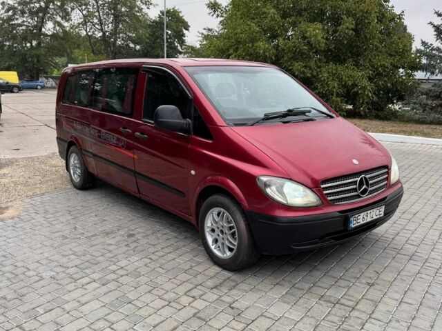Красный Мерседес Вито, объемом двигателя 2.1 л и пробегом 360 тыс. км за 6500 $, фото 1 на Automoto.ua