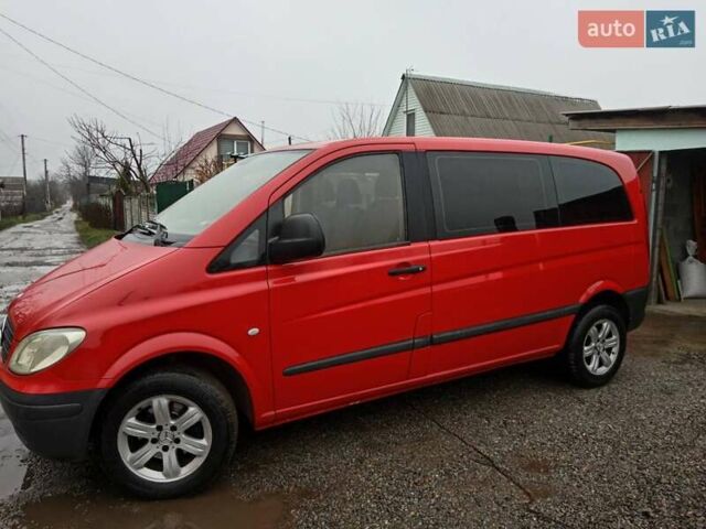 Красный Мерседес Вито, объемом двигателя 2.15 л и пробегом 334 тыс. км за 6200 $, фото 3 на Automoto.ua