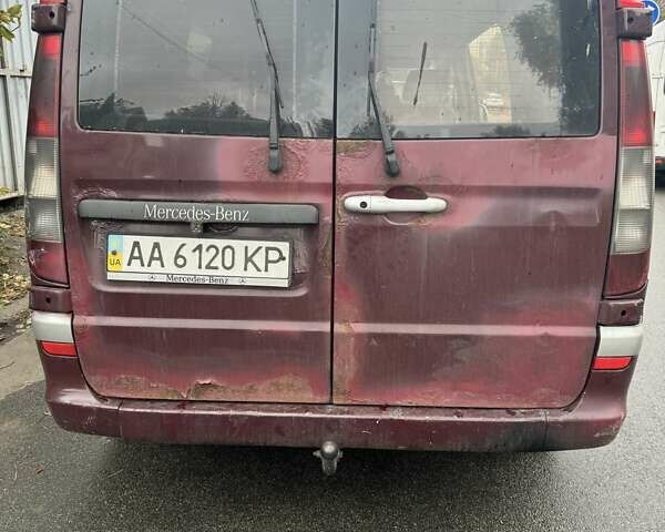 Красный Мерседес Вито, объемом двигателя 2.15 л и пробегом 370 тыс. км за 7700 $, фото 2 на Automoto.ua