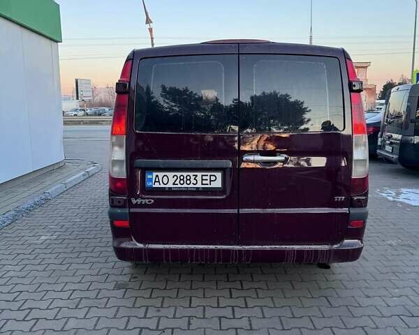 Красный Мерседес Вито, объемом двигателя 2.2 л и пробегом 316 тыс. км за 5800 $, фото 8 на Automoto.ua