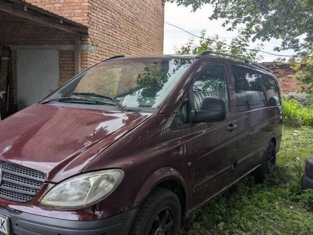 Красный Мерседес Вито, объемом двигателя 2.1 л и пробегом 500 тыс. км за 5500 $, фото 1 на Automoto.ua