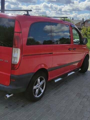 Красный Мерседес Вито, объемом двигателя 2.15 л и пробегом 235 тыс. км за 7800 $, фото 7 на Automoto.ua