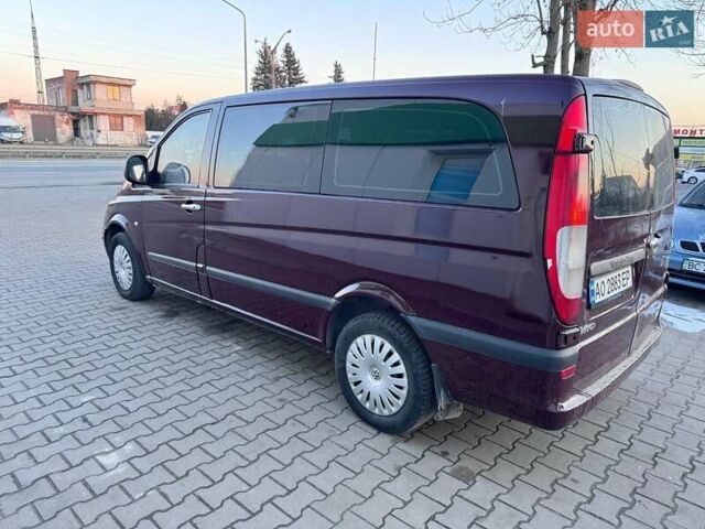 Красный Мерседес Вито, объемом двигателя 2.2 л и пробегом 316 тыс. км за 5800 $, фото 5 на Automoto.ua