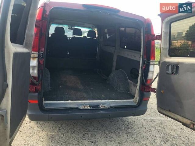 Красный Мерседес Вито, объемом двигателя 2.15 л и пробегом 250 тыс. км за 5500 $, фото 5 на Automoto.ua