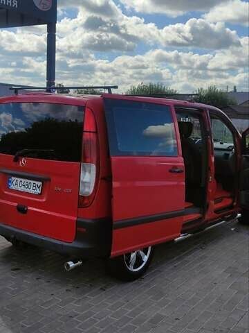 Красный Мерседес Вито, объемом двигателя 2.15 л и пробегом 235 тыс. км за 7800 $, фото 6 на Automoto.ua