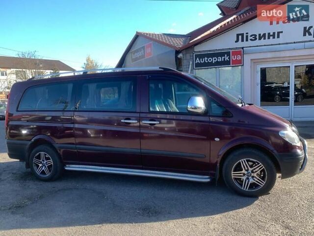 Красный Мерседес Вито, объемом двигателя 2.2 л и пробегом 261 тыс. км за 8990 $, фото 3 на Automoto.ua