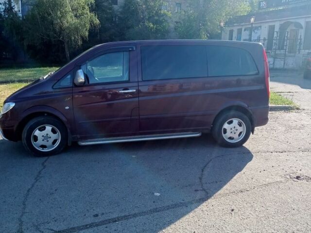 Красный Мерседес Вито, объемом двигателя 2.1 л и пробегом 343 тыс. км за 7900 $, фото 1 на Automoto.ua