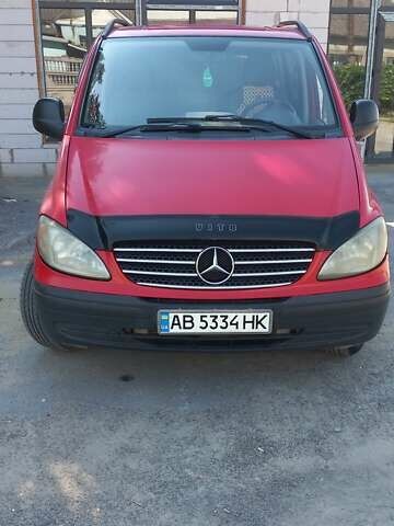 Красный Мерседес Вито, объемом двигателя 2.15 л и пробегом 298 тыс. км за 8500 $, фото 1 на Automoto.ua