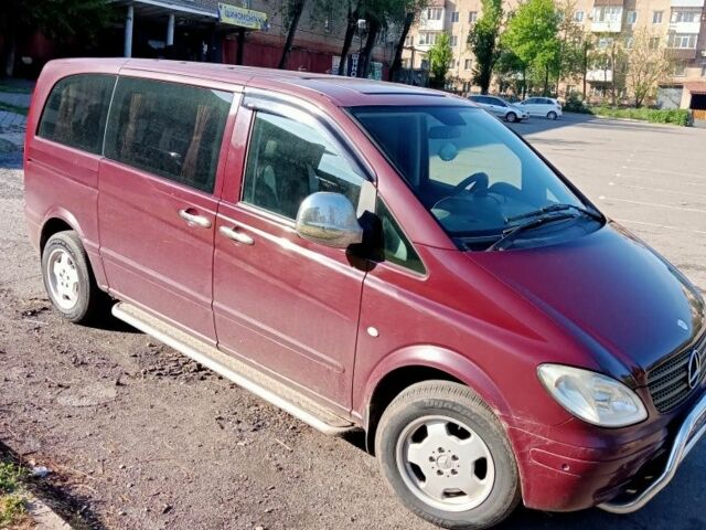Красный Мерседес Вито, объемом двигателя 2.1 л и пробегом 343 тыс. км за 7900 $, фото 2 на Automoto.ua