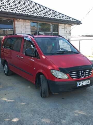 Красный Мерседес Вито, объемом двигателя 2.15 л и пробегом 298 тыс. км за 8500 $, фото 2 на Automoto.ua