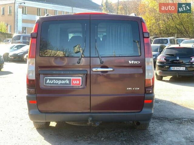 Красный Мерседес Вито, объемом двигателя 2.2 л и пробегом 261 тыс. км за 8990 $, фото 5 на Automoto.ua