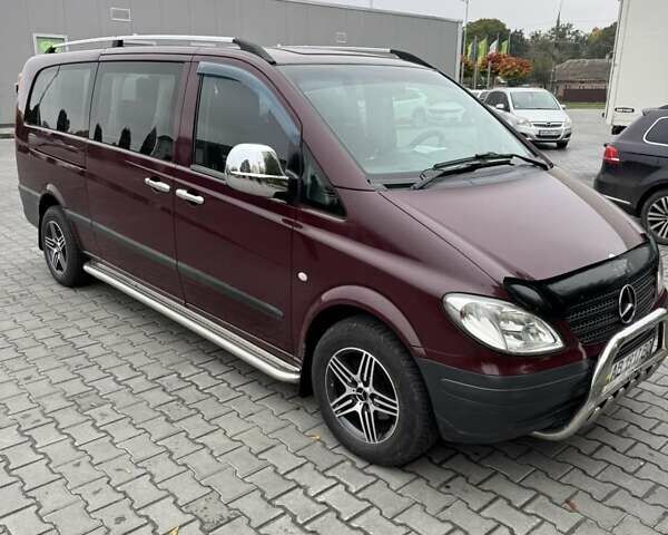 Красный Мерседес Вито, объемом двигателя 2.15 л и пробегом 260 тыс. км за 9500 $, фото 2 на Automoto.ua