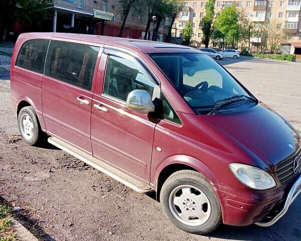 Красный Мерседес Вито, объемом двигателя 2.15 л и пробегом 343 тыс. км за 7950 $, фото 2 на Automoto.ua