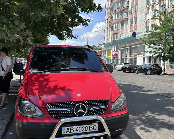 Красный Мерседес Вито, объемом двигателя 2.15 л и пробегом 370 тыс. км за 11500 $, фото 5 на Automoto.ua