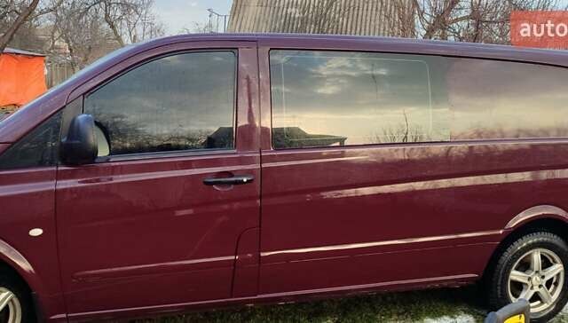 Красный Мерседес Вито, объемом двигателя 2.15 л и пробегом 239 тыс. км за 9000 $, фото 7 на Automoto.ua
