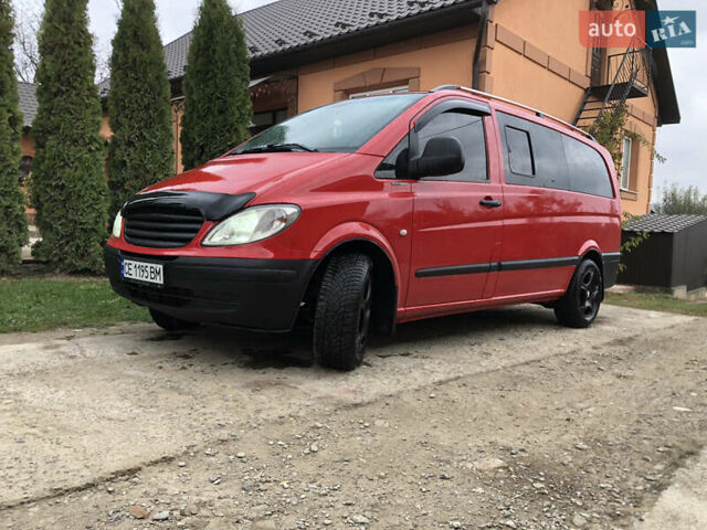 Красный Мерседес Вито, объемом двигателя 2.15 л и пробегом 345 тыс. км за 10300 $, фото 4 на Automoto.ua