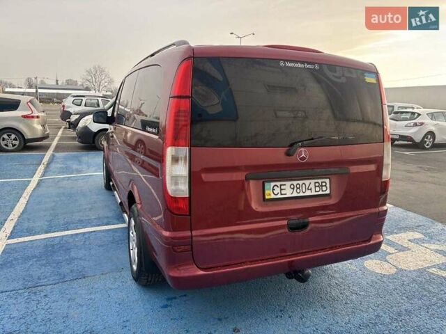 Красный Мерседес Вито, объемом двигателя 2.2 л и пробегом 333 тыс. км за 9700 $, фото 1 на Automoto.ua