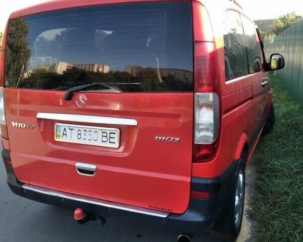 Червоний Мерседес Віто, об'ємом двигуна 2.2 л та пробігом 277 тис. км за 8300 $, фото 3 на Automoto.ua