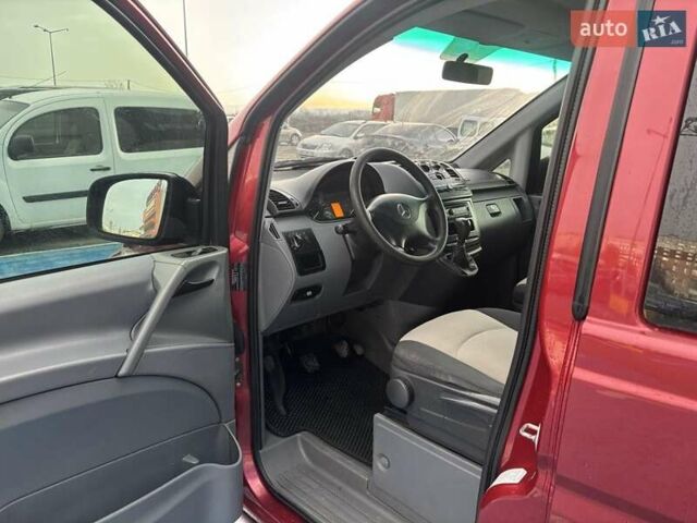 Красный Мерседес Вито, объемом двигателя 2.2 л и пробегом 333 тыс. км за 9700 $, фото 12 на Automoto.ua