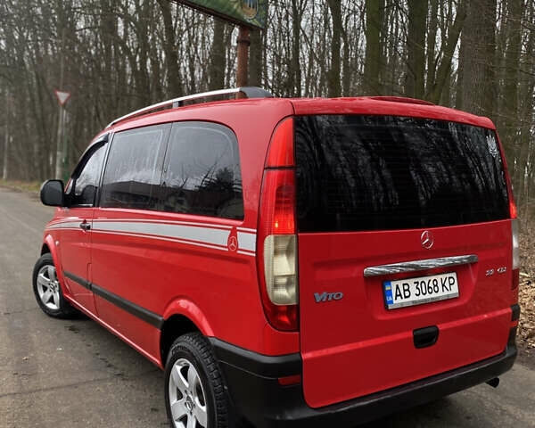 Красный Мерседес Вито, объемом двигателя 2.15 л и пробегом 389 тыс. км за 7750 $, фото 3 на Automoto.ua