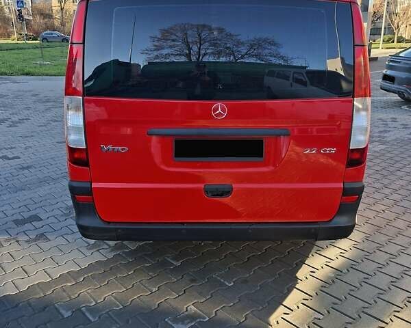 Красный Мерседес Вито, объемом двигателя 2.2 л и пробегом 401 тыс. км за 8999 $, фото 5 на Automoto.ua