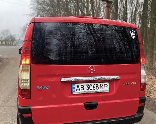 Красный Мерседес Вито, объемом двигателя 2.15 л и пробегом 389 тыс. км за 7750 $, фото 4 на Automoto.ua
