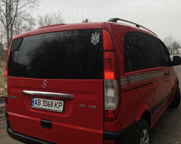 Красный Мерседес Вито, объемом двигателя 2.15 л и пробегом 389 тыс. км за 7750 $, фото 5 на Automoto.ua