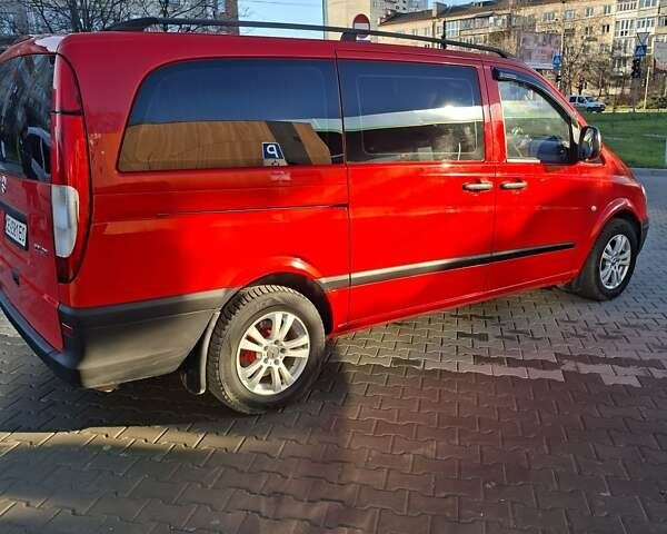 Красный Мерседес Вито, объемом двигателя 2.2 л и пробегом 401 тыс. км за 8999 $, фото 4 на Automoto.ua
