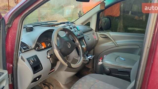 Красный Мерседес Вито, объемом двигателя 2.15 л и пробегом 239 тыс. км за 9000 $, фото 2 на Automoto.ua