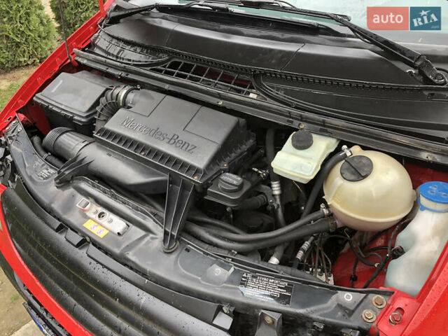 Красный Мерседес Вито, объемом двигателя 2.15 л и пробегом 345 тыс. км за 10300 $, фото 12 на Automoto.ua