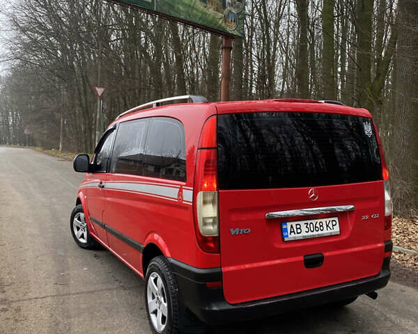 Красный Мерседес Вито, объемом двигателя 2.15 л и пробегом 389 тыс. км за 7750 $, фото 7 на Automoto.ua