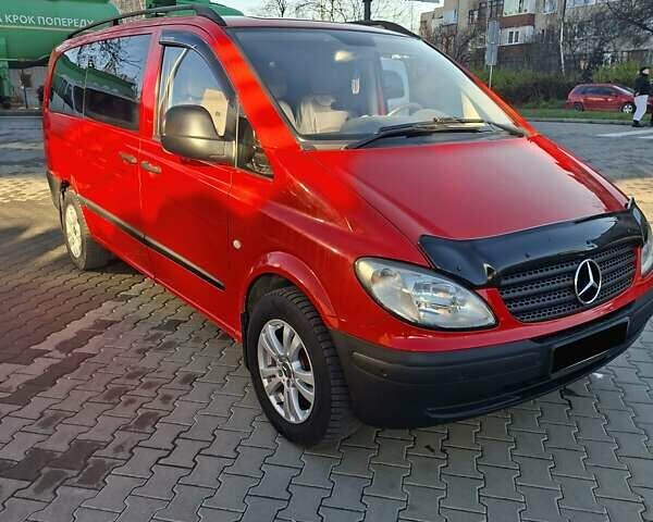 Красный Мерседес Вито, объемом двигателя 2.2 л и пробегом 401 тыс. км за 8999 $, фото 1 на Automoto.ua