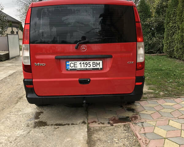 Красный Мерседес Вито, объемом двигателя 2.15 л и пробегом 345 тыс. км за 10300 $, фото 7 на Automoto.ua