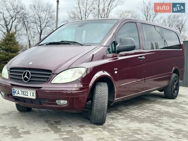Красный Мерседес Вито, объемом двигателя 2.15 л и пробегом 690 тыс. км за 9500 $, фото 1 на Automoto.ua