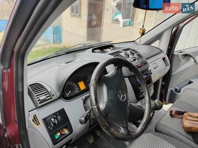 Червоний Мерседес Віто, об'ємом двигуна 2.2 л та пробігом 352 тис. км за 10500 $, фото 17 на Automoto.ua