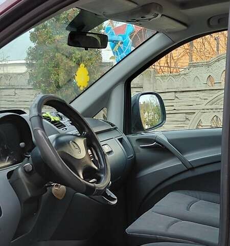 Красный Мерседес Вито, объемом двигателя 2.15 л и пробегом 350 тыс. км за 9200 $, фото 4 на Automoto.ua