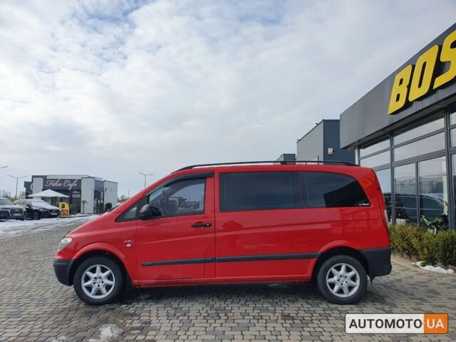 Червоний Мерседес Віто, об'ємом двигуна 2.2 л та пробігом 237 тис. км за 12000 $, фото 3 на Automoto.ua