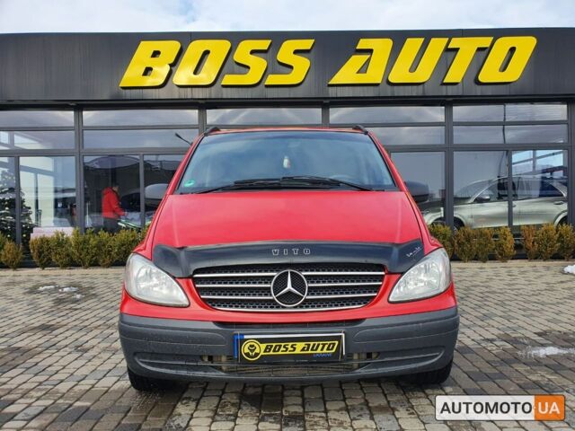 Червоний Мерседес Віто, об'ємом двигуна 2.2 л та пробігом 237 тис. км за 12000 $, фото 1 на Automoto.ua