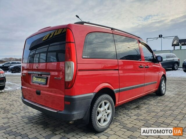 Червоний Мерседес Віто, об'ємом двигуна 2.2 л та пробігом 237 тис. км за 12000 $, фото 6 на Automoto.ua