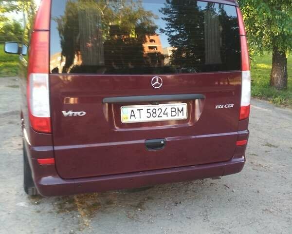 Красный Мерседес Вито, объемом двигателя 2.14 л и пробегом 241 тыс. км за 15700 $, фото 1 на Automoto.ua