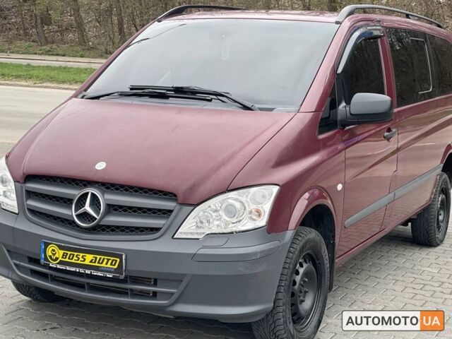 Красный Мерседес Вито, объемом двигателя 2.2 л и пробегом 306 тыс. км за 12500 $, фото 5 на Automoto.ua