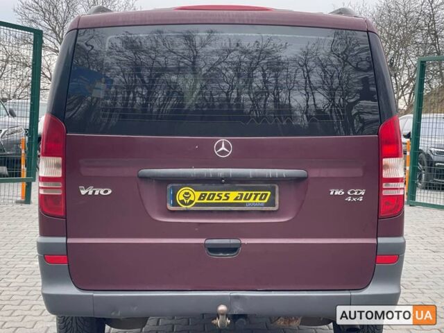 Красный Мерседес Вито, объемом двигателя 2.2 л и пробегом 306 тыс. км за 12500 $, фото 3 на Automoto.ua