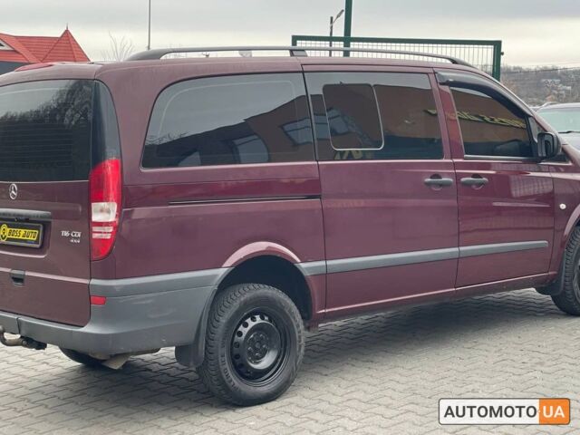 Красный Мерседес Вито, объемом двигателя 2.2 л и пробегом 306 тыс. км за 12500 $, фото 2 на Automoto.ua