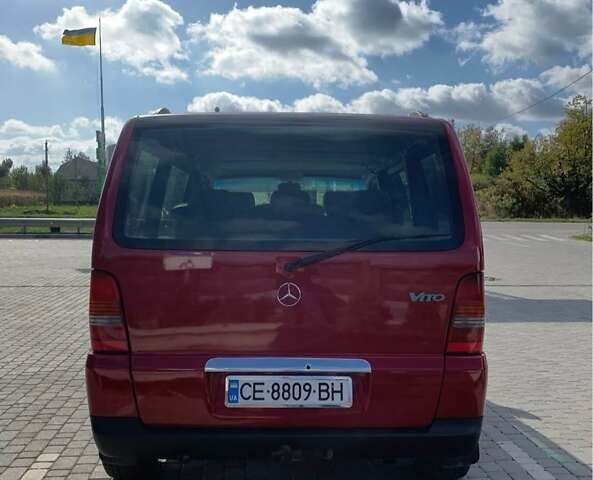 Красный Мерседес Вито, объемом двигателя 2.3 л и пробегом 400 тыс. км за 5500 $, фото 3 на Automoto.ua