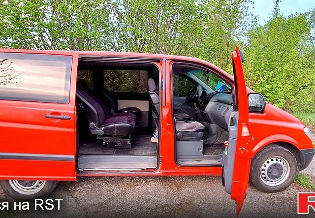 Красный Мерседес Вито, объемом двигателя 2.2 л и пробегом 320 тыс. км за 8700 $, фото 5 на Automoto.ua