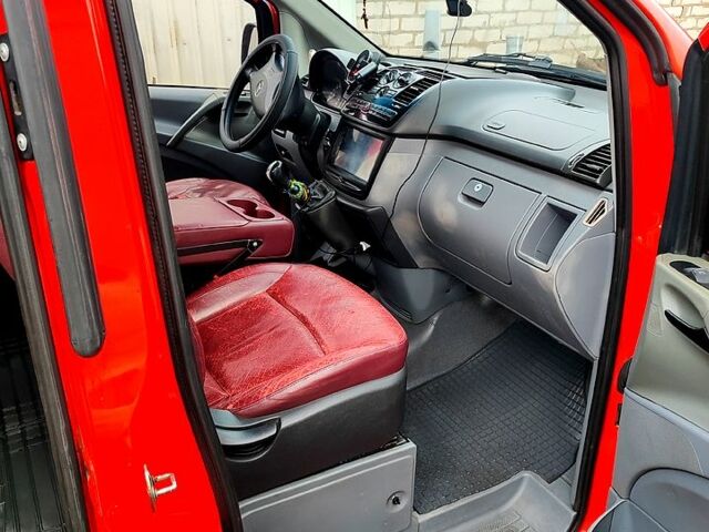 Красный Мерседес Вито, объемом двигателя 2.1 л и пробегом 400 тыс. км за 6500 $, фото 3 на Automoto.ua