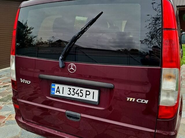 Мерседес Вито 2007 в Яготине на Automoto.ua Красный Мерседес Вито, объемом двигателя 2.1 л и пробегом 264 тыс. км за 6000 $, фото 10 на Automoto.ua