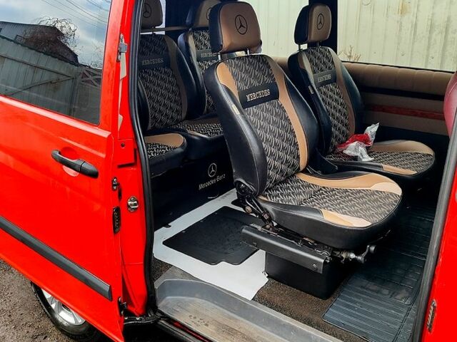 Красный Мерседес Вито, объемом двигателя 2.1 л и пробегом 400 тыс. км за 6500 $, фото 1 на Automoto.ua