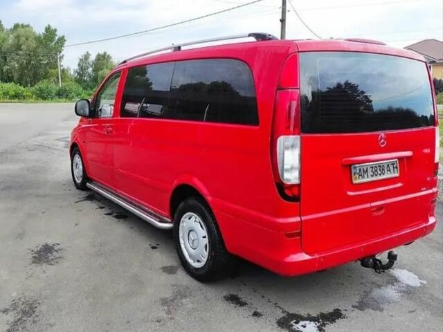 Красный Мерседес Вито пасс., объемом двигателя 2.2 л и пробегом 350 тыс. км за 3000 $, фото 8 на Automoto.ua