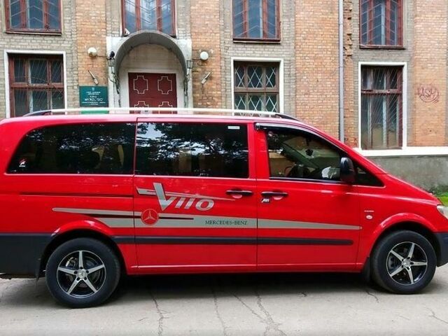 Красный Мерседес Вито пасс., объемом двигателя 2.2 л и пробегом 240 тыс. км за 3204 $, фото 7 на Automoto.ua